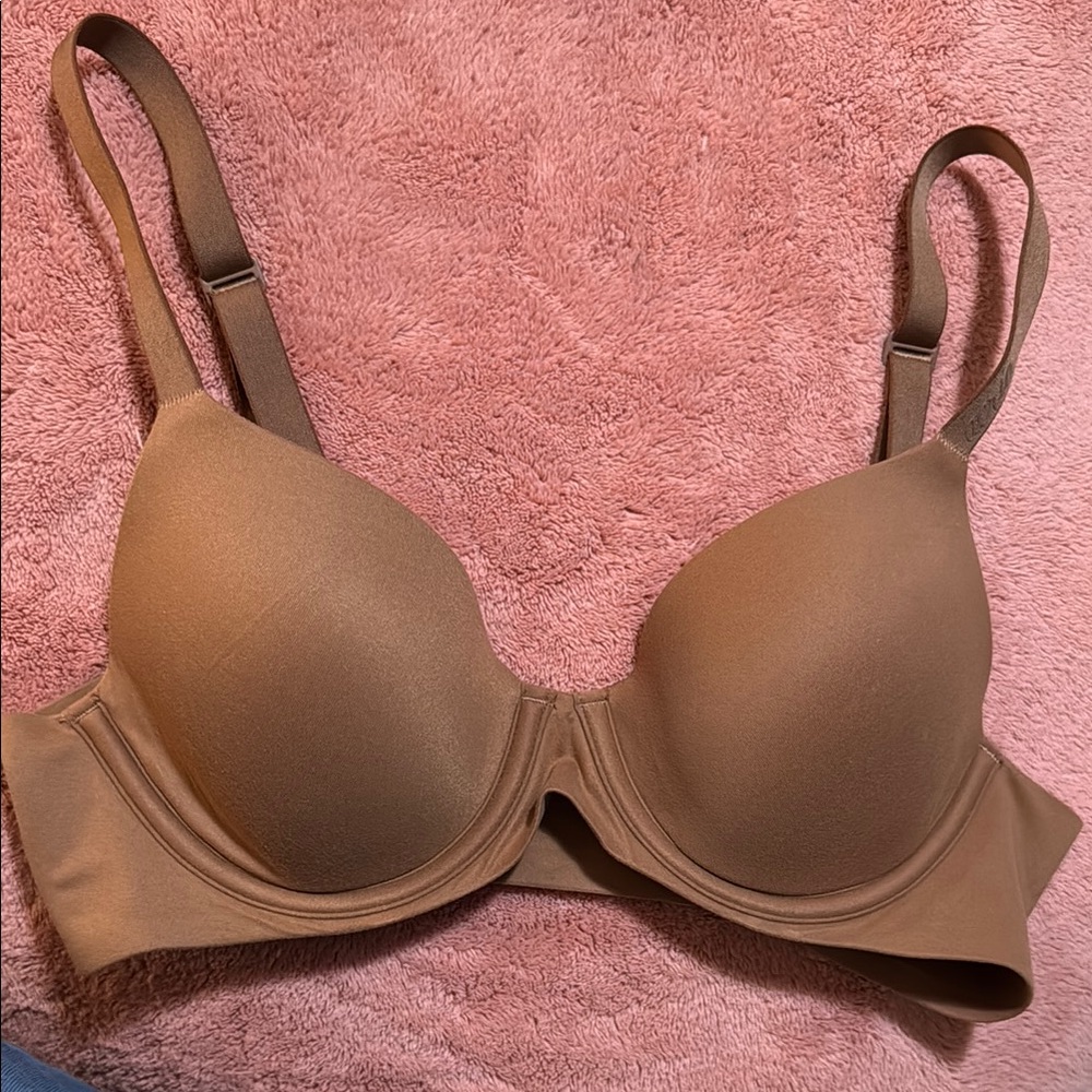 Aerie Brown Full-Coverage Bra with Adjustable Straps